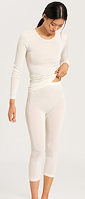 Hanro Crop Leggings Woolen Silk