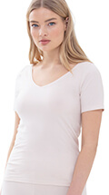 Mey Top kurzarm Superfine Organic V-Ausschnitt