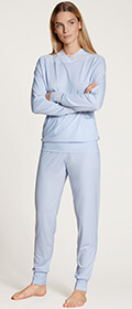 Calida Bündchen Pyjama lang Elegant Dreams
