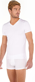 HOM Tee-Shirt V Neck Tencel soft Tee-Shirt V Neck