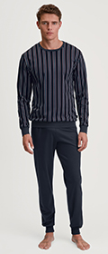 Calida Pyjama mit Bündchen Relax Streamline