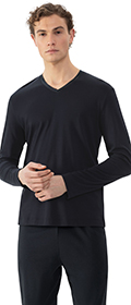 Mey V-Neck Shirt langarm Aarhus
