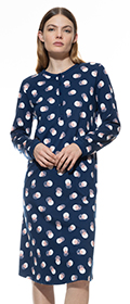 Mey Nachthemd langarm Scribbled Dots