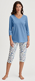 Calida Pyjama 3/4 Flower Nights