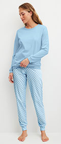 Calida Pyjama mit Bündchen Lovely Nights