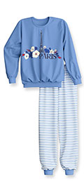 Calida Pyjama mit Bündchen Kids Stripes