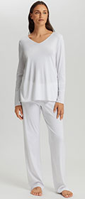 Hanro Pyjama lang Cotton Silk